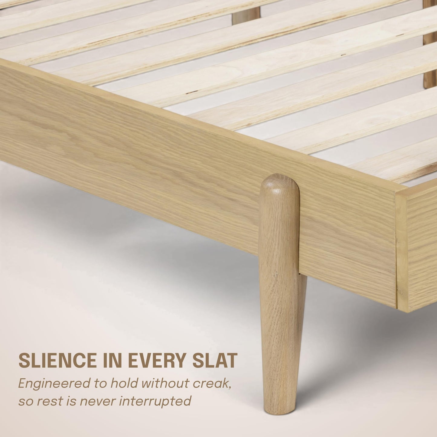 King Platform Bed with Natural Rattan Headboard