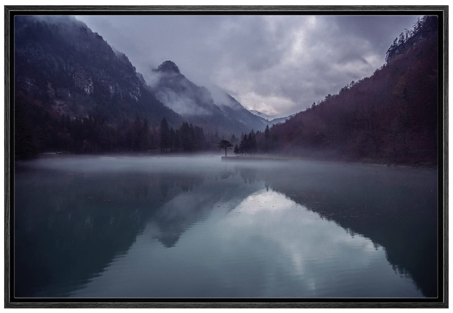 26 Fall Framed Canvas Wall Print