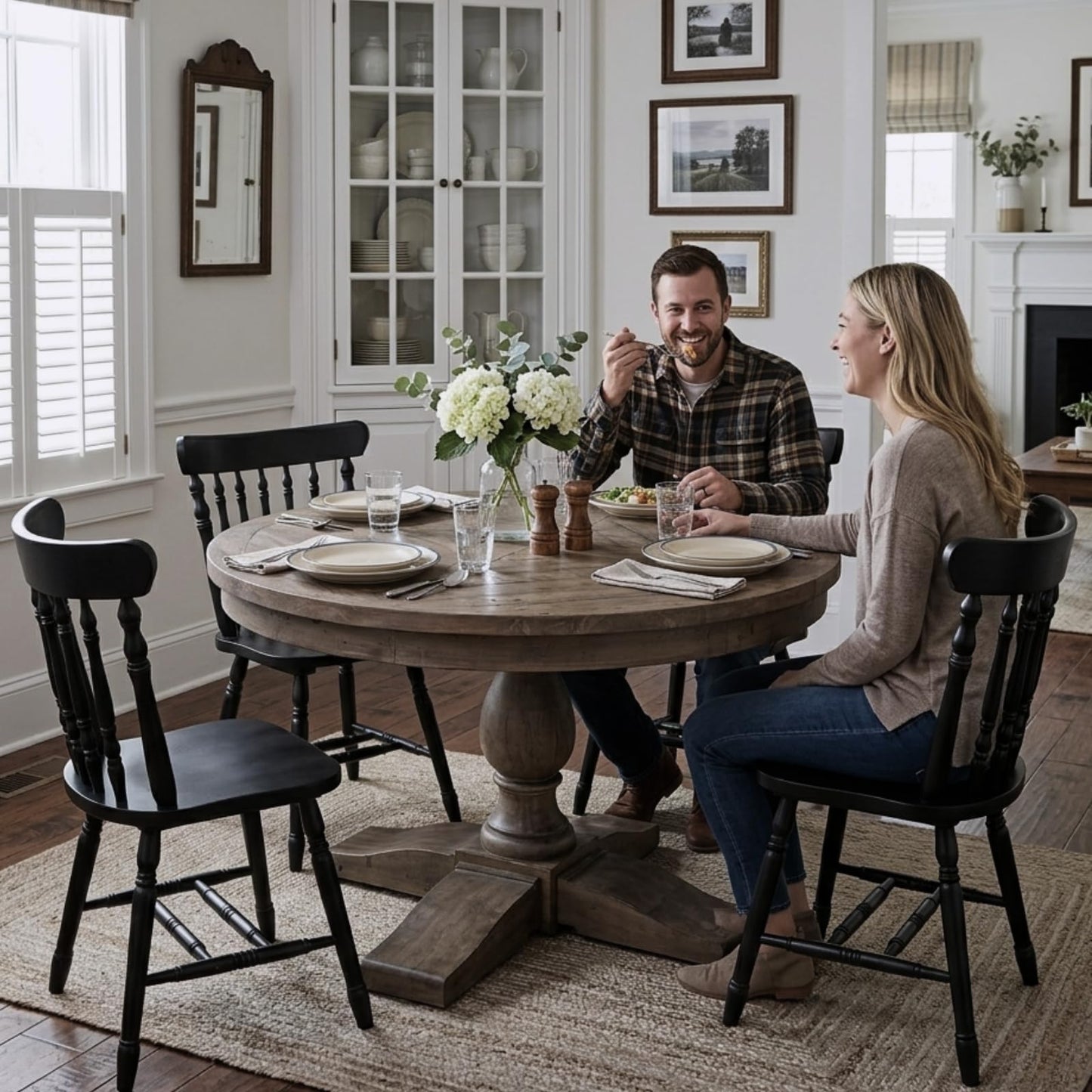 60" Round Dining Kitchen Table