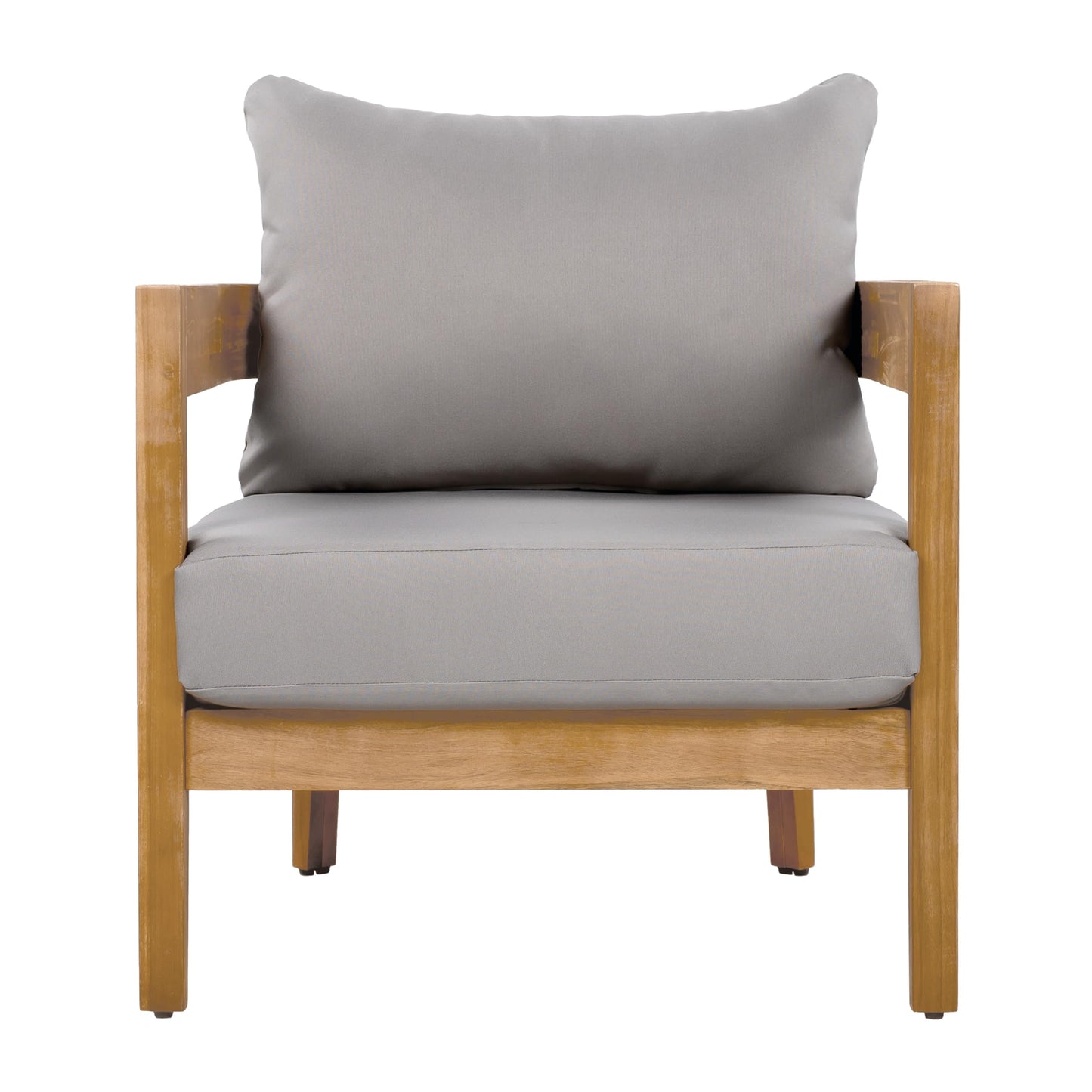 Outdoor Club Chairs with Cushions (Set of 2)