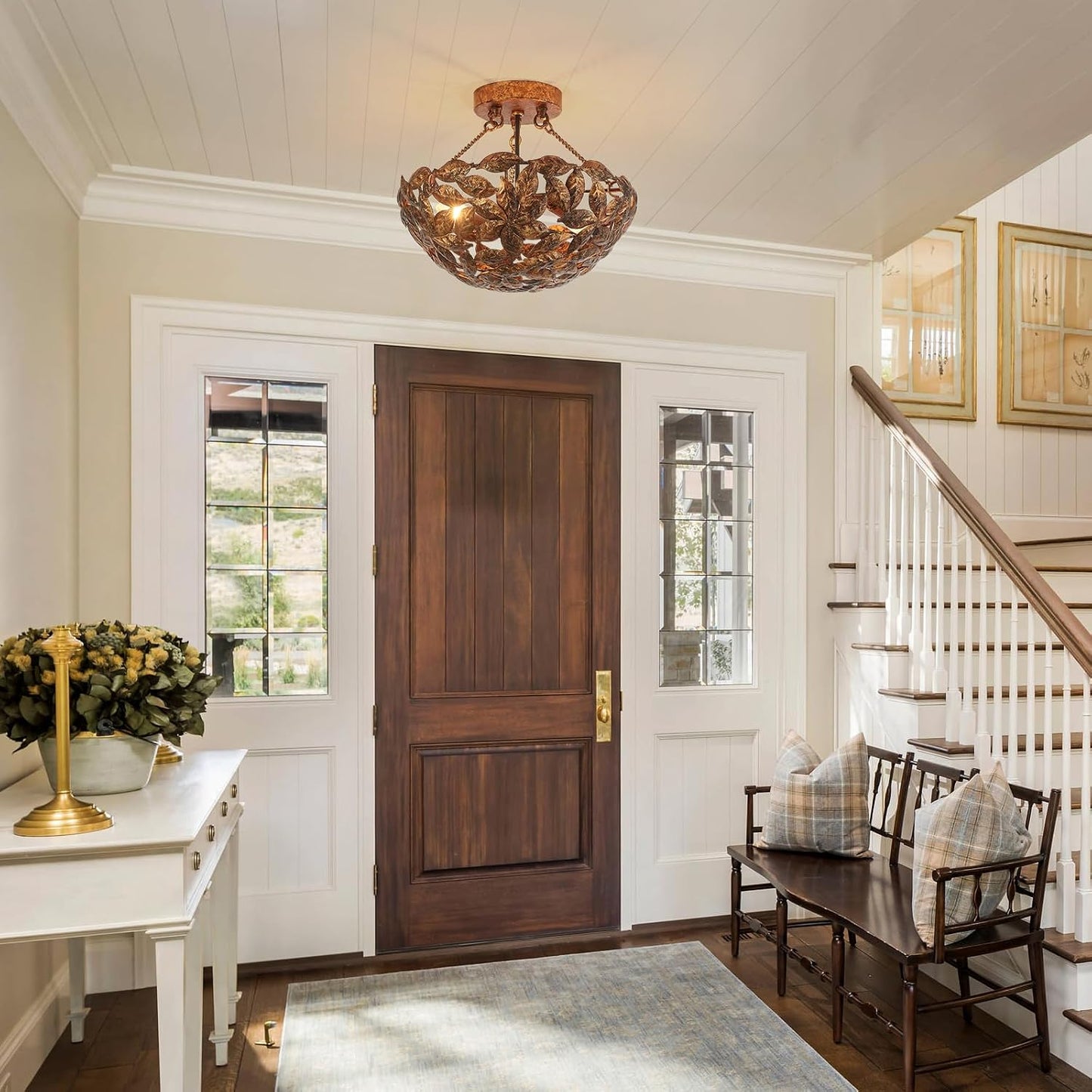 Vintage Flush Mount Ceiling Light
