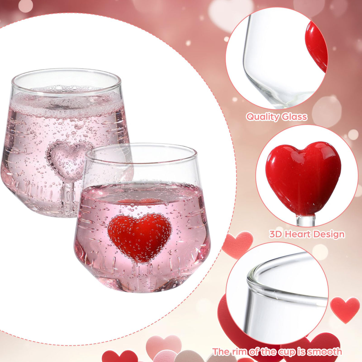 2 Pcs Halloween Wine Glass 12oz