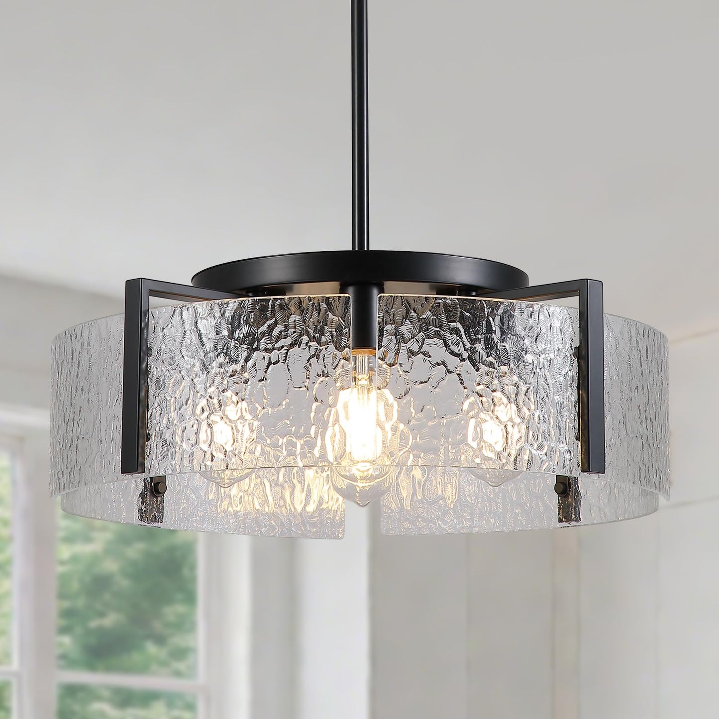 Black Chandelier Light Fixture