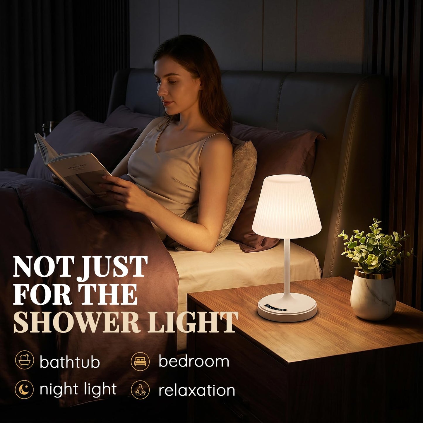 Cordless Waterproof Shower Lamp