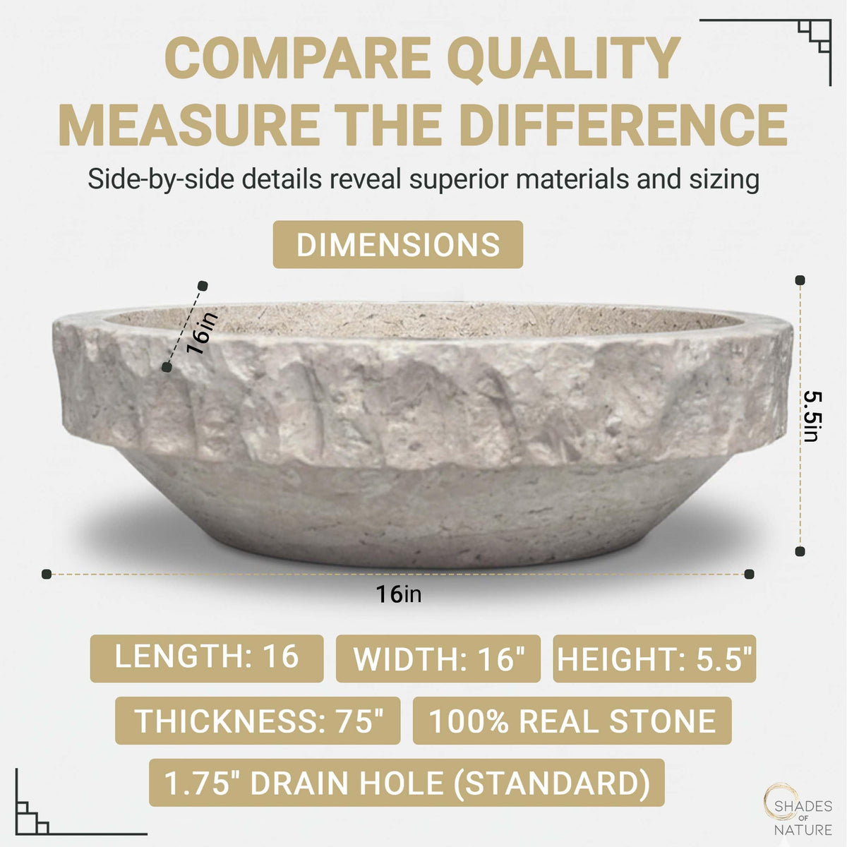 Oval Natural Stone Wash Basin Travertine Vessel Sink