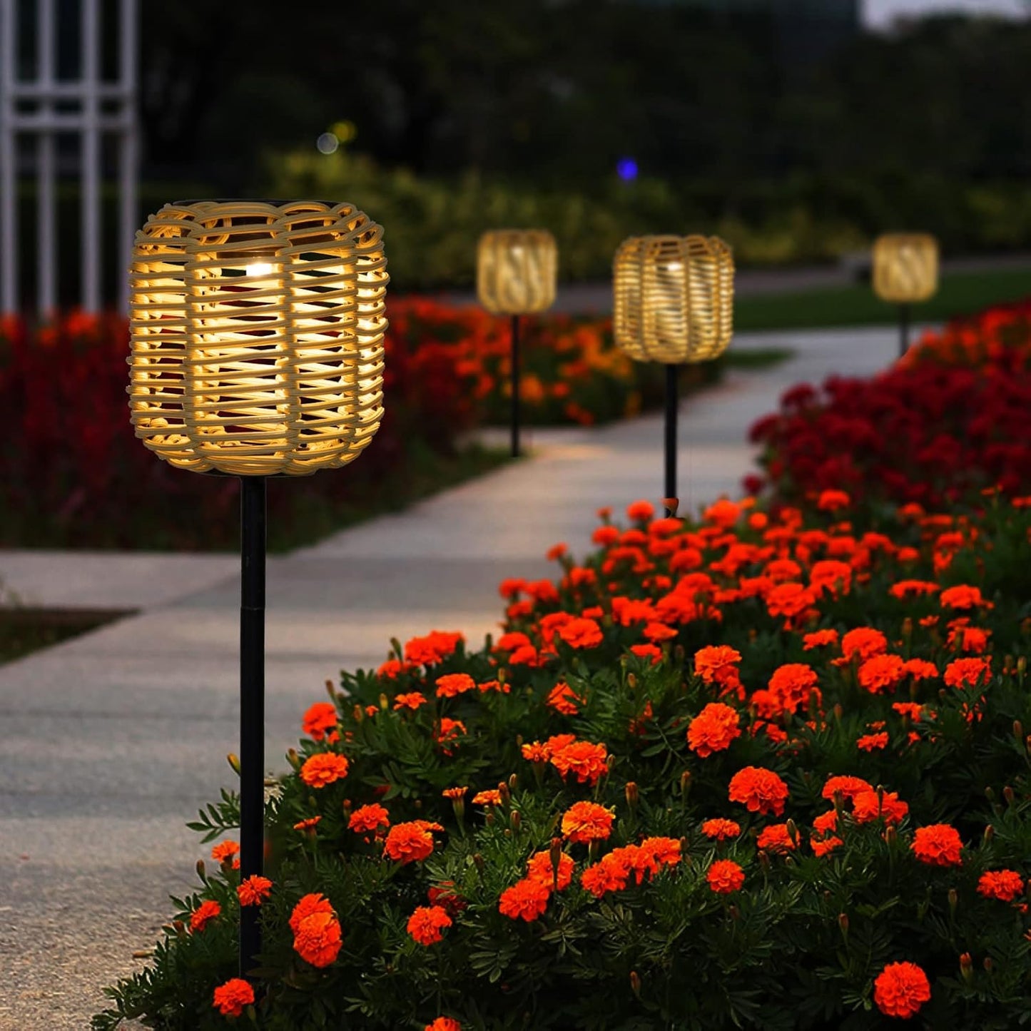 Outdoor Solar Bamboo Lights