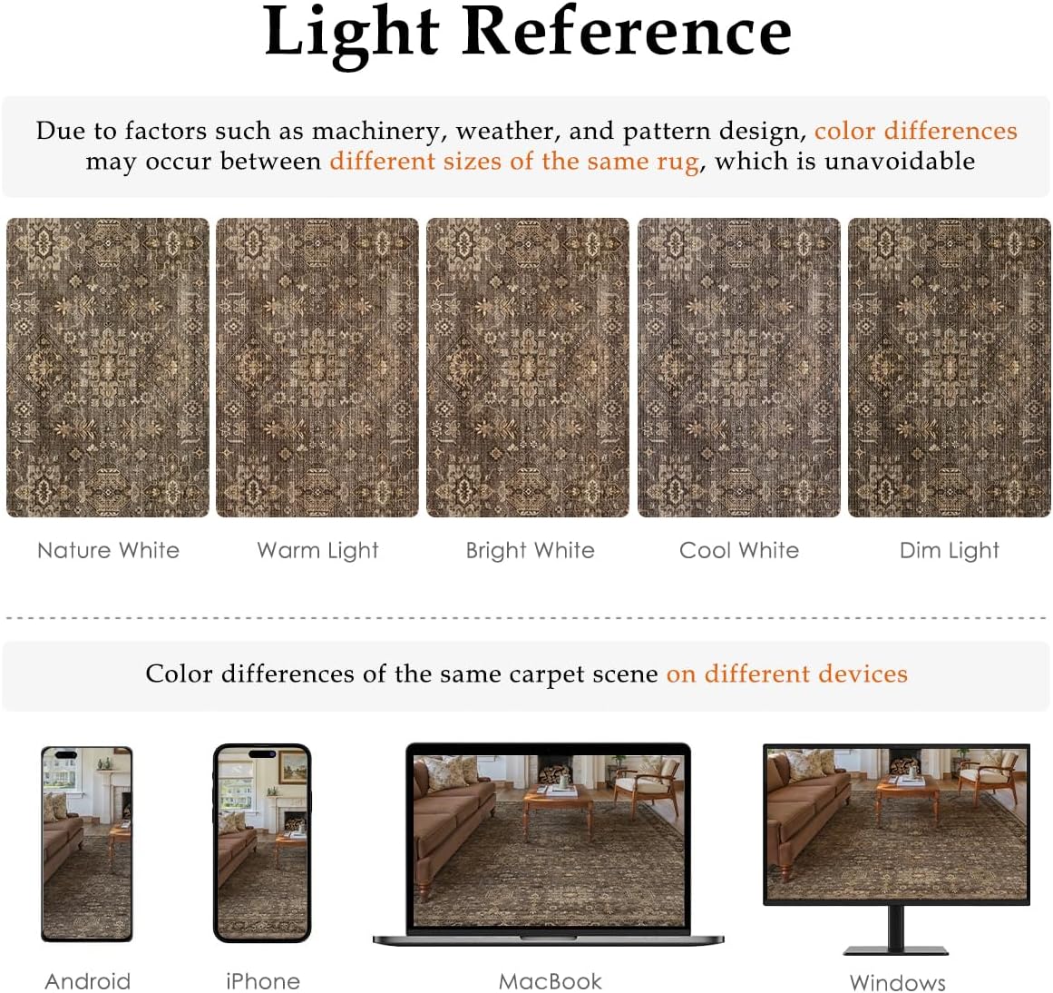 Dark Brown Vintage Rug