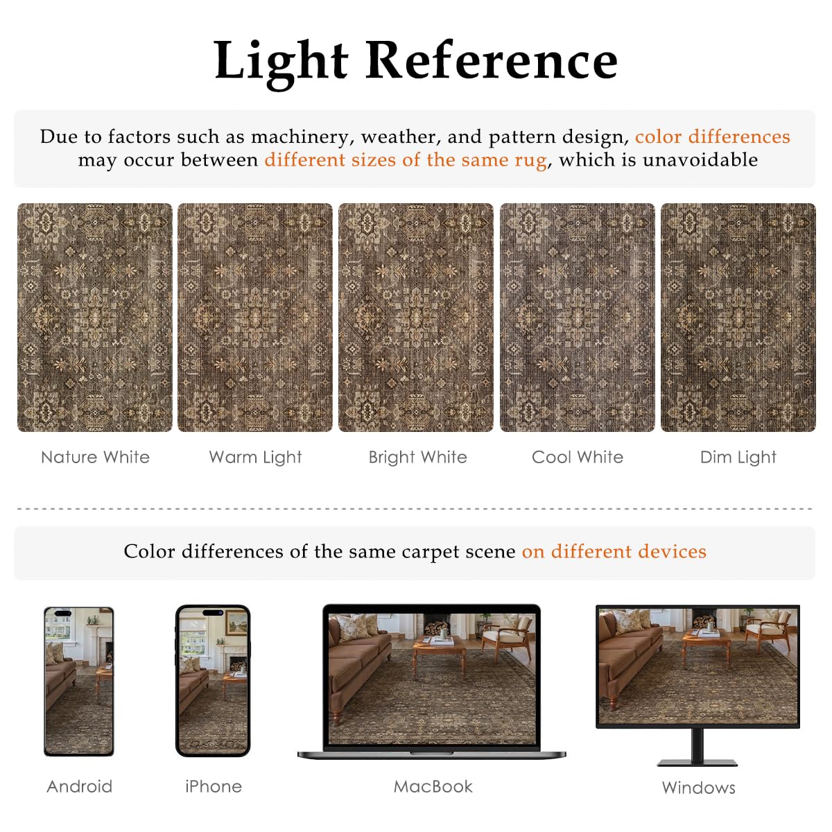 Dark Brown Vintage Rug