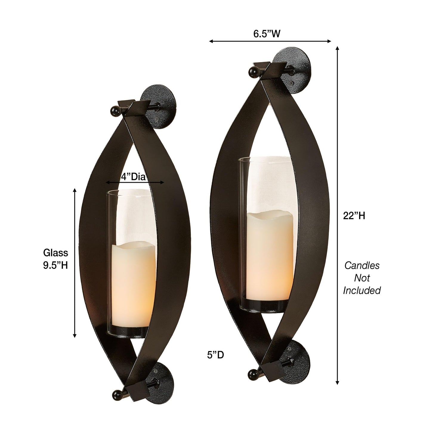 Wall Sconce Pair, Bronze, Set of 2
