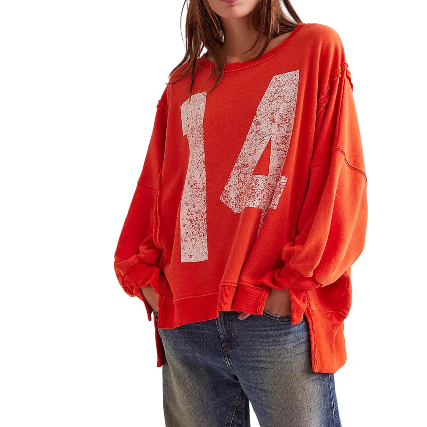 Womens Vintage Oversized Graphic Cute Crewneck Sweatshirt Y2k Loose Fit Aesthetic Retro Pullover Going Out Tops