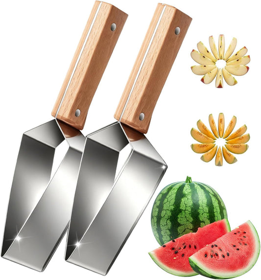 2Pcs Stainless Steel Watermelon Slicer