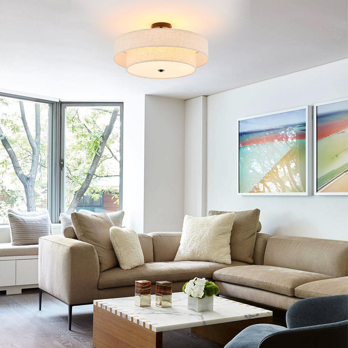 Semi Flush Mount Ceiling Fixture