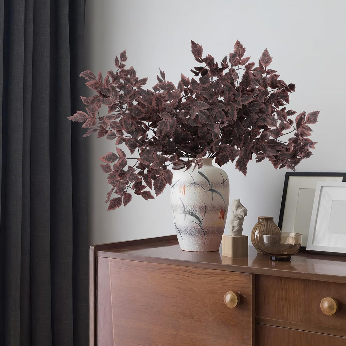 4 Pcs Artificial Cimicifuga Leaf Spray