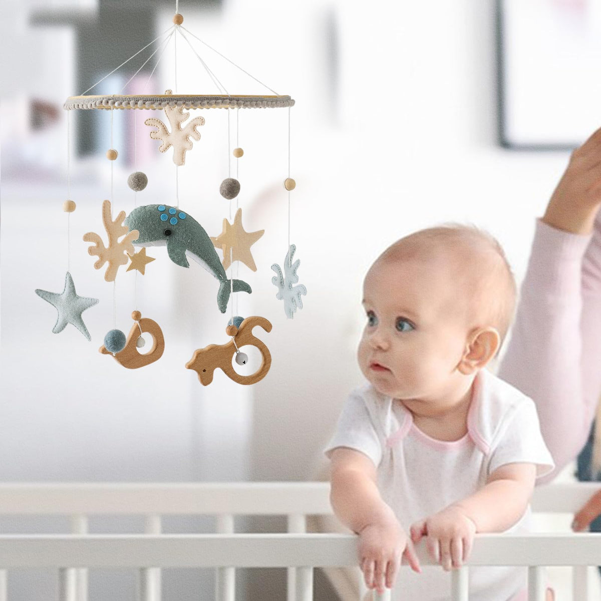 Plush Safari Animal Baby Mobile for Crib