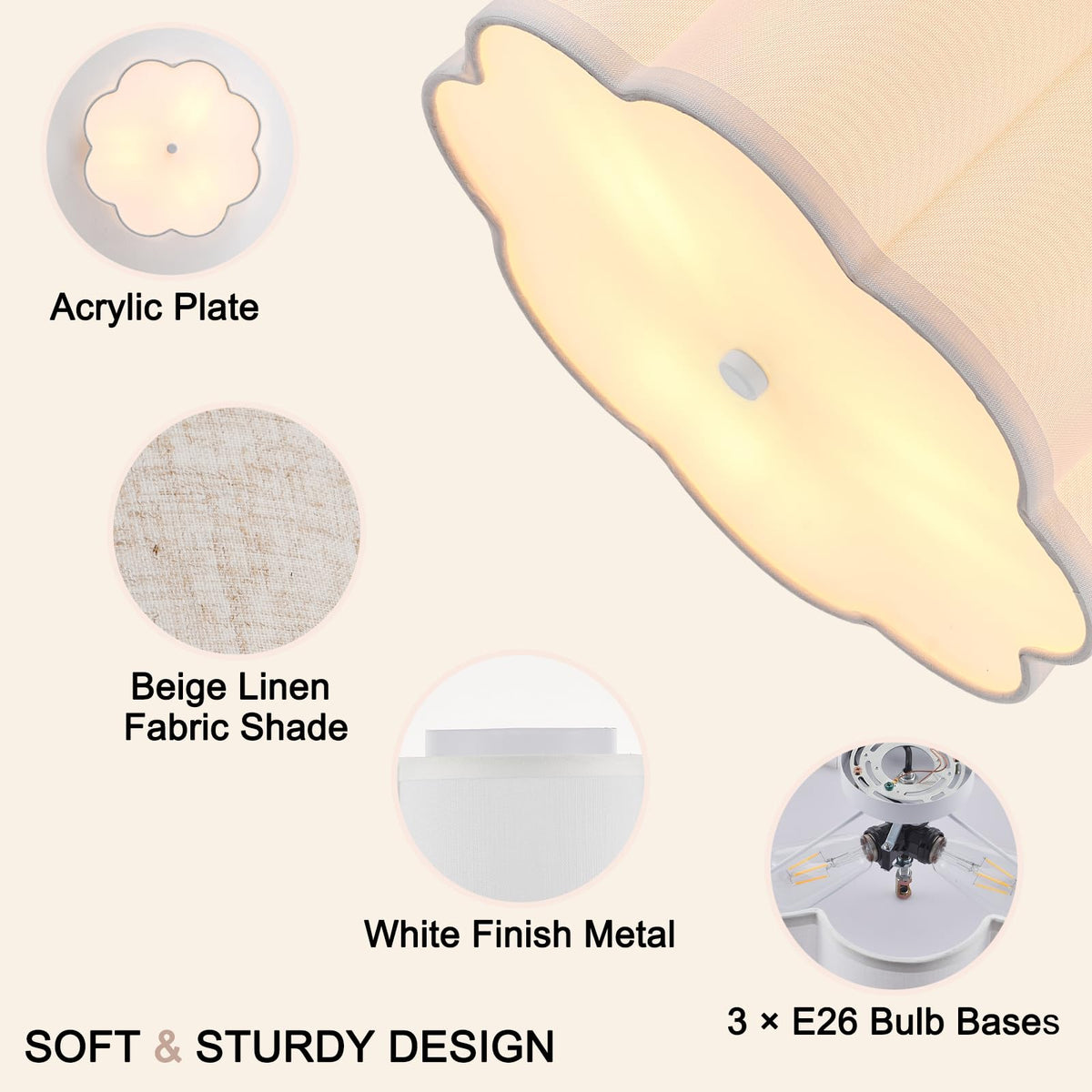 Semi Flush Mount Ceiling Fixture