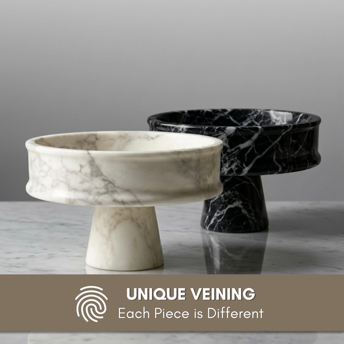 Marble Pedestal Bowl