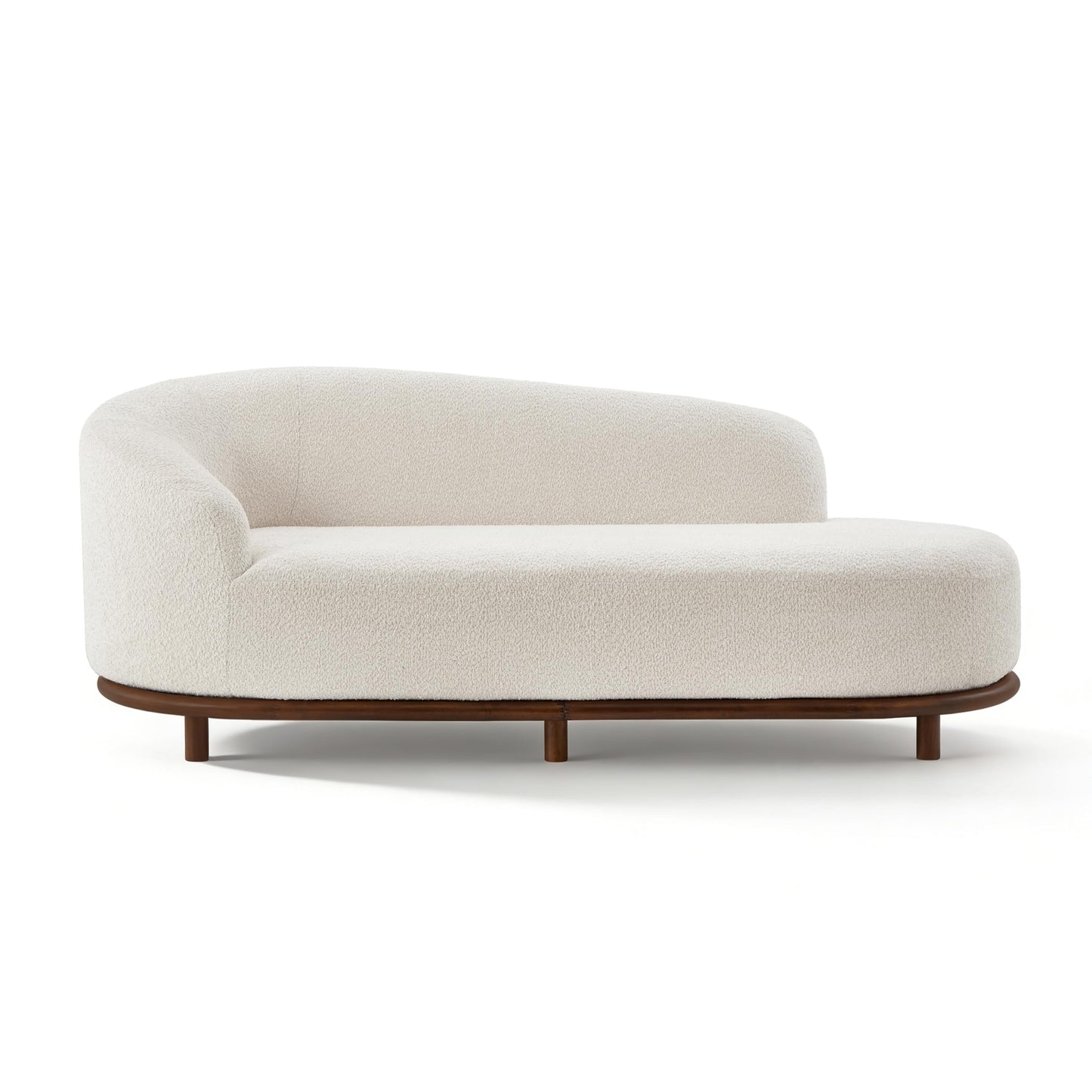 Bouclé Chaise Lounge Sofa