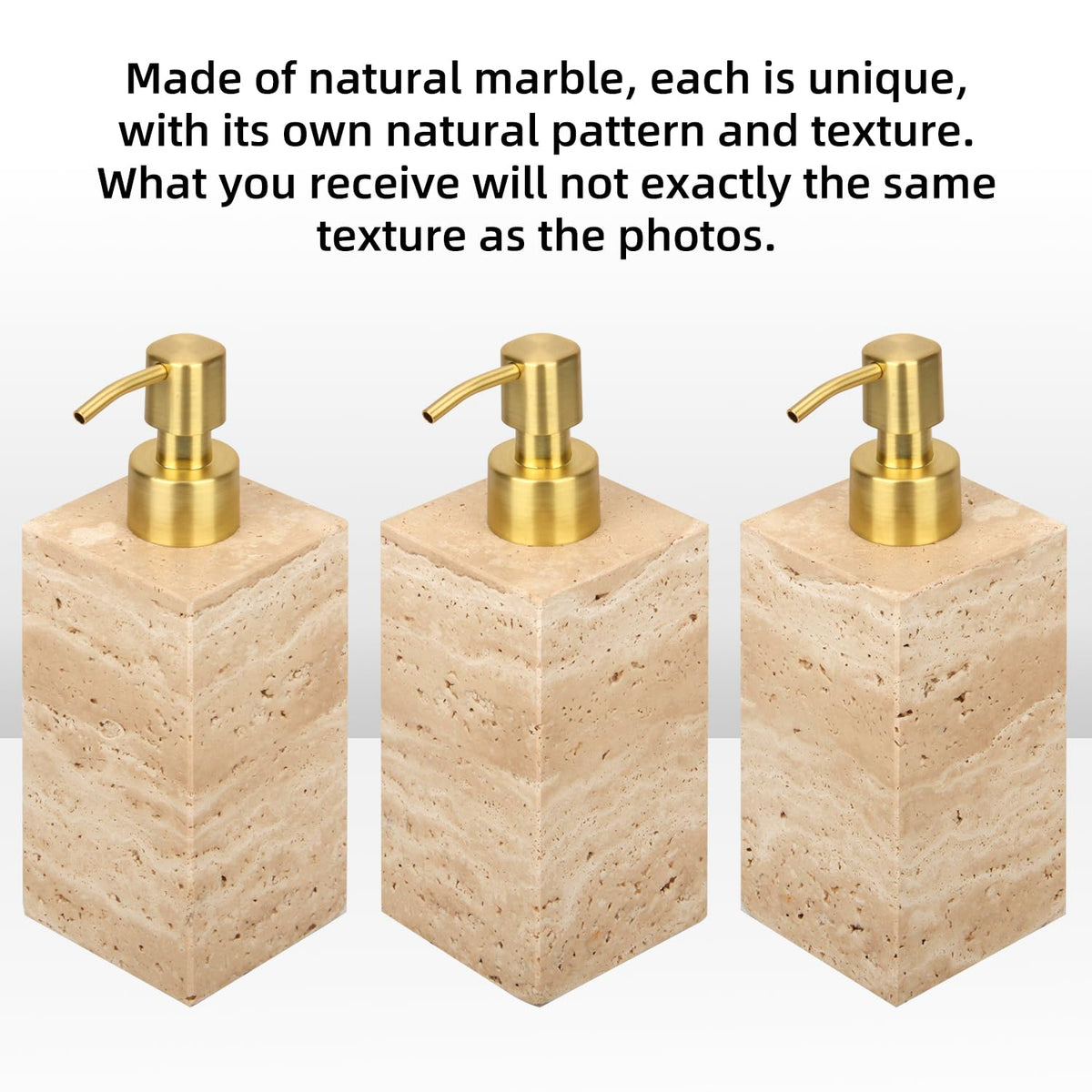 Natural Calacatta Viola Marble Soap Dispenser