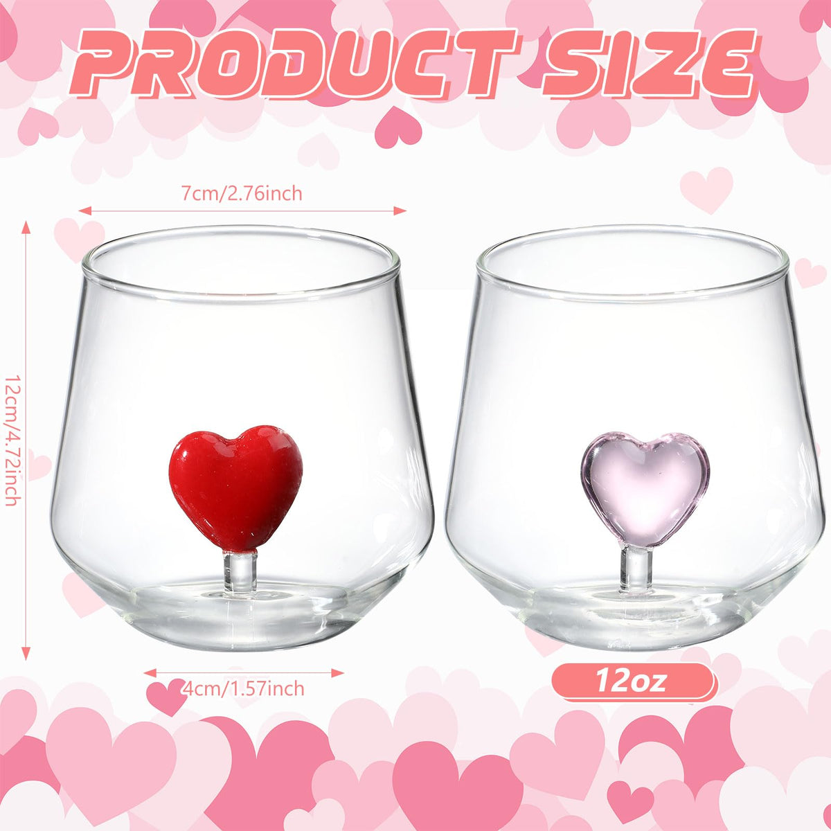 2 Pcs Halloween Wine Glass 12oz