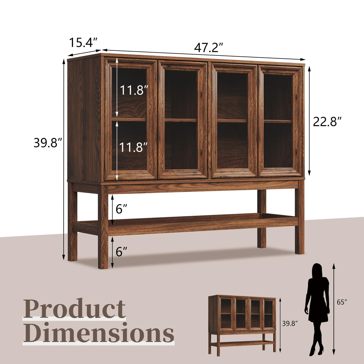 Sideboard Buffet Cabinet with Storage