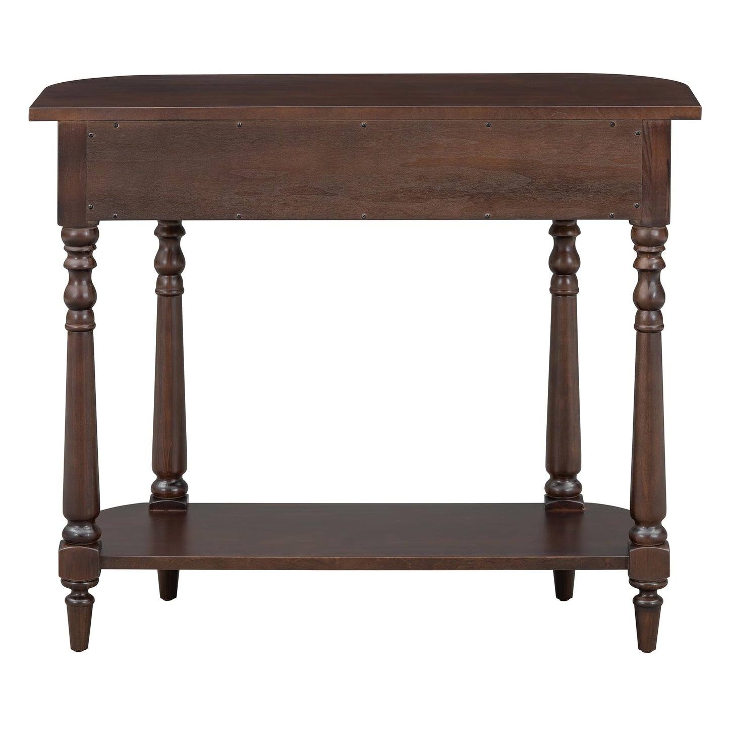 36-Inch Retro Console Sofa Table with Drawer & Storage Shelf