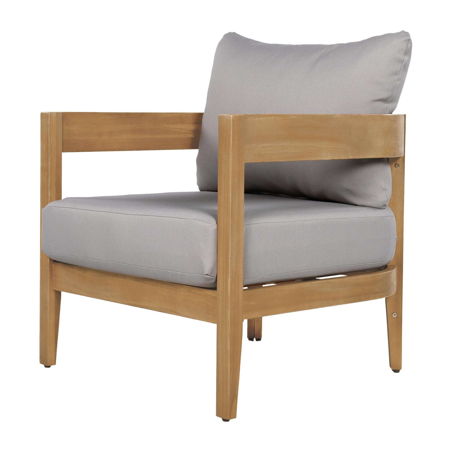 Outdoor Club Chairs with Cushions (Set of 2)