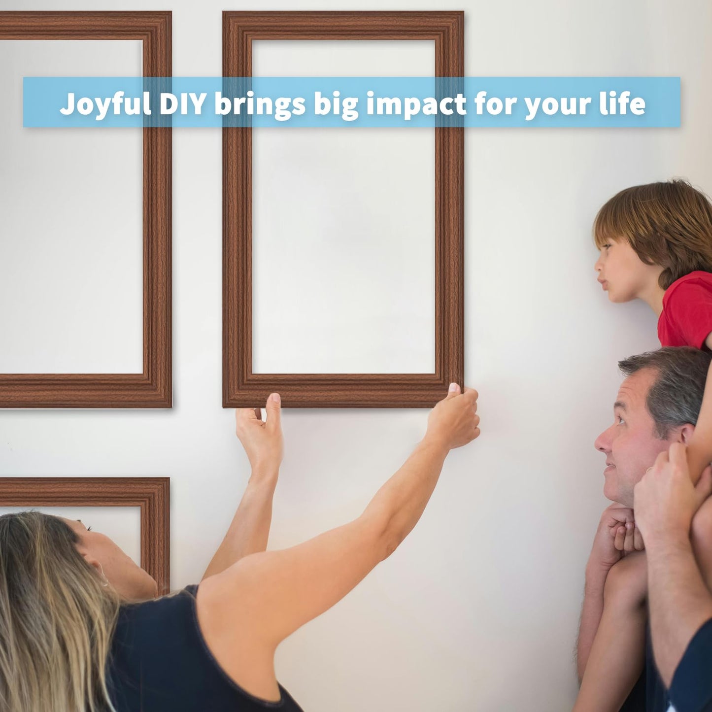 Pre-Cut Wall Molding Set of 6 pcs, Ready-to-Assemble Wainscoting Panels