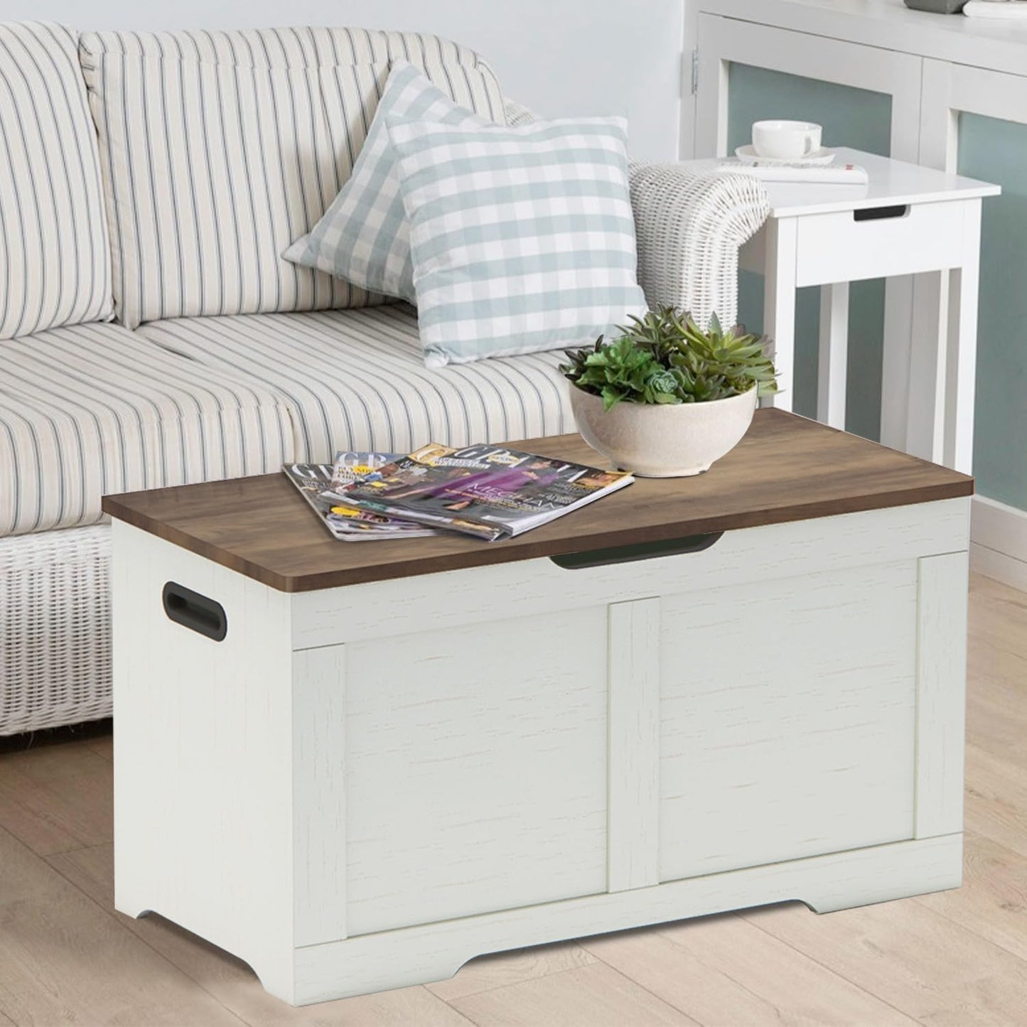 Timberer 47.2" Wooden Extra Large Storage Trunk