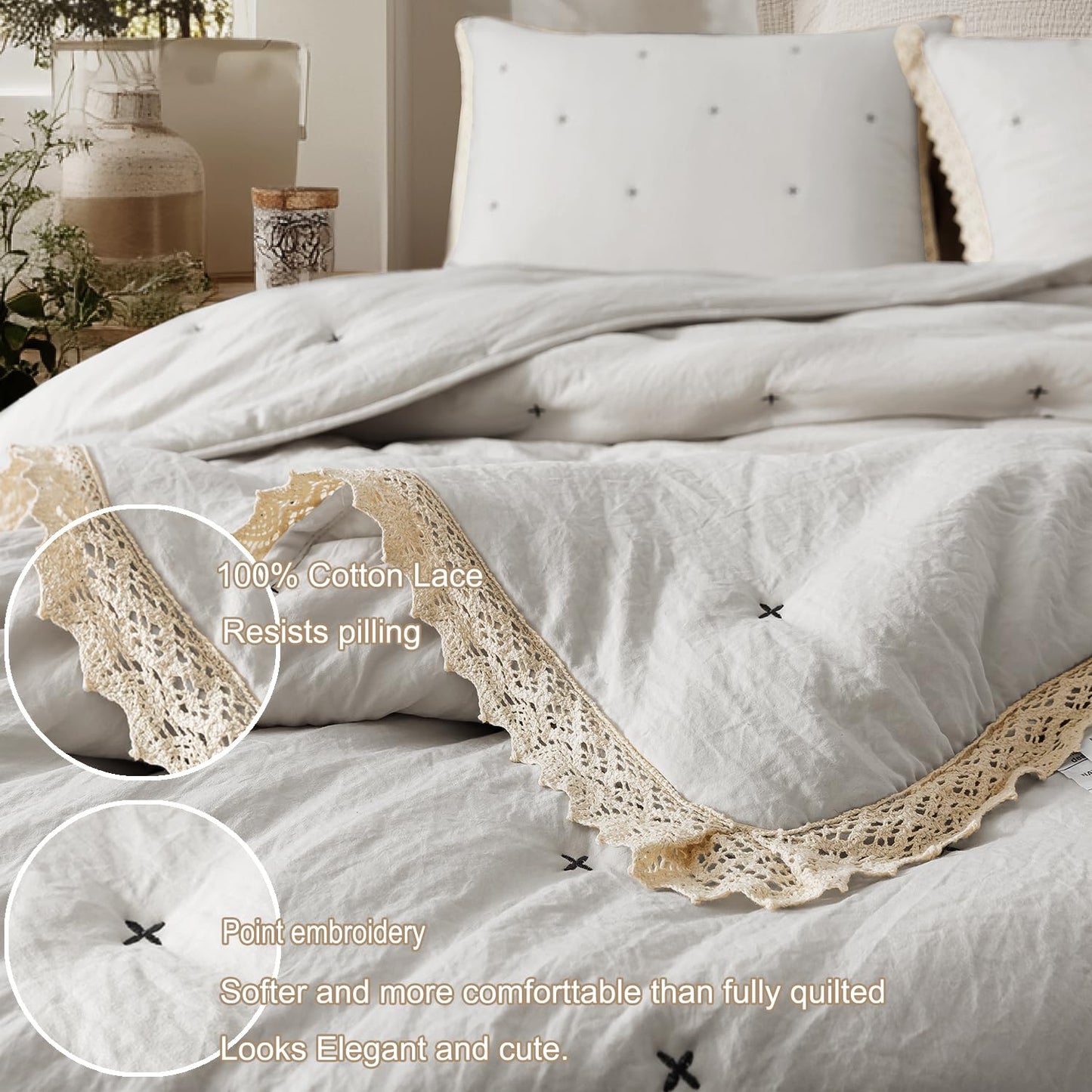 Lightweight Quilt Bedding Set with 1 Pillow Sham