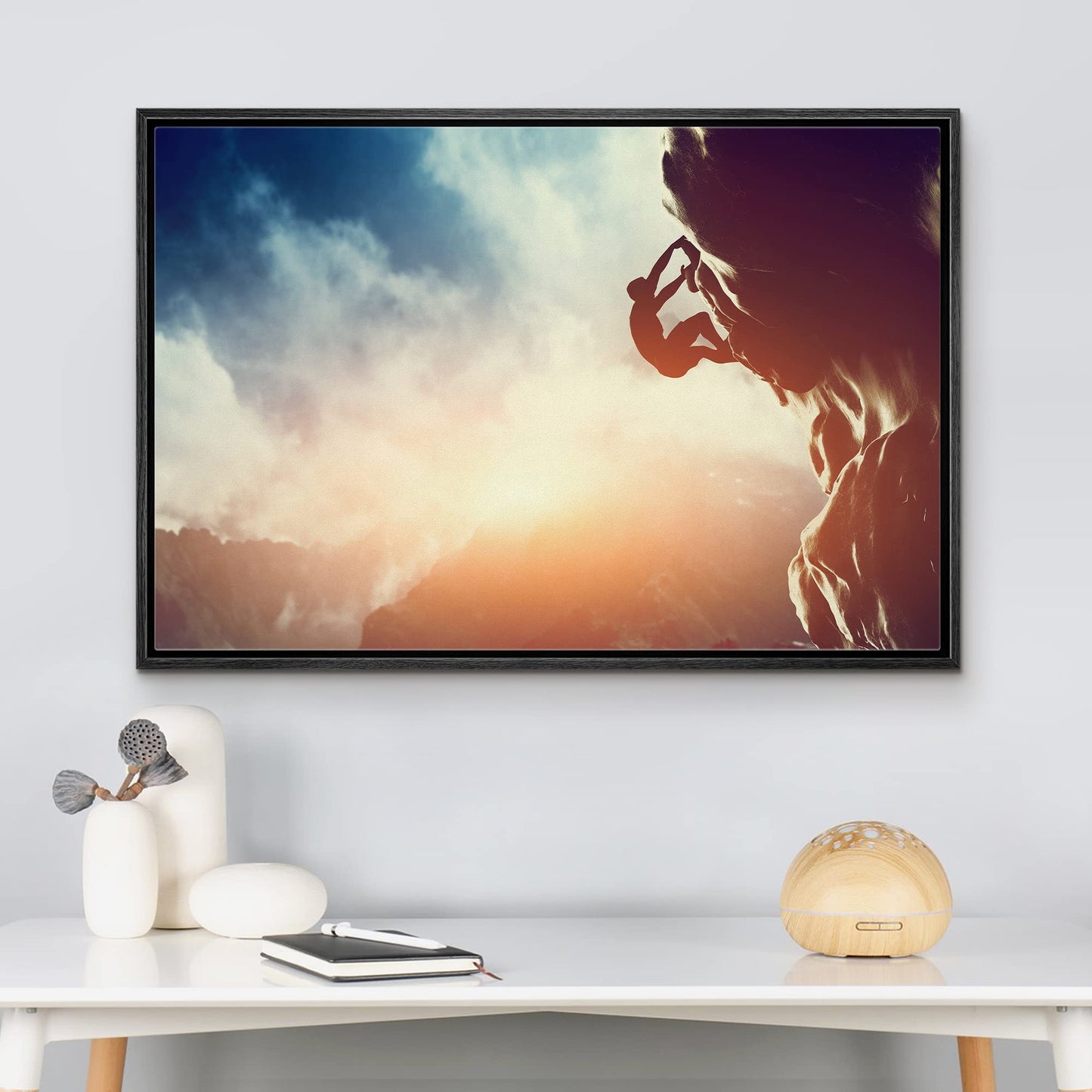 26 Fall Framed Canvas Wall Print