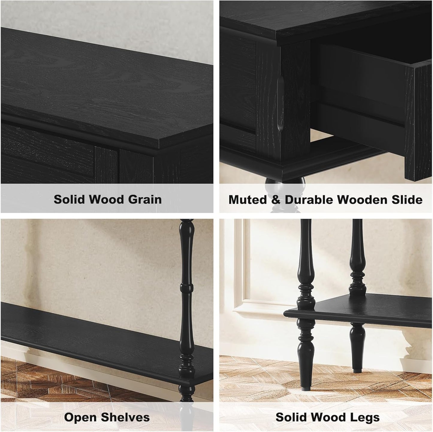 Console Table with 2 Drawers