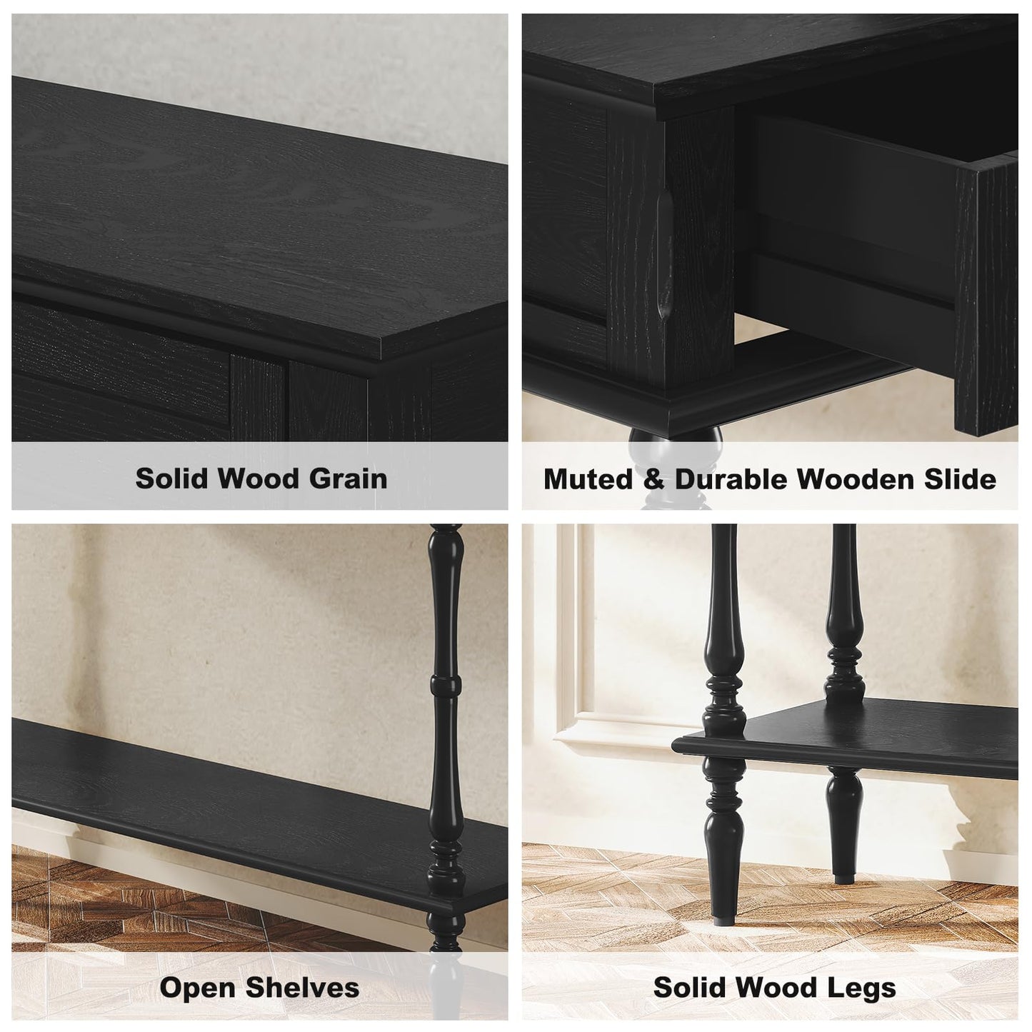 Console Table with 2 Drawers