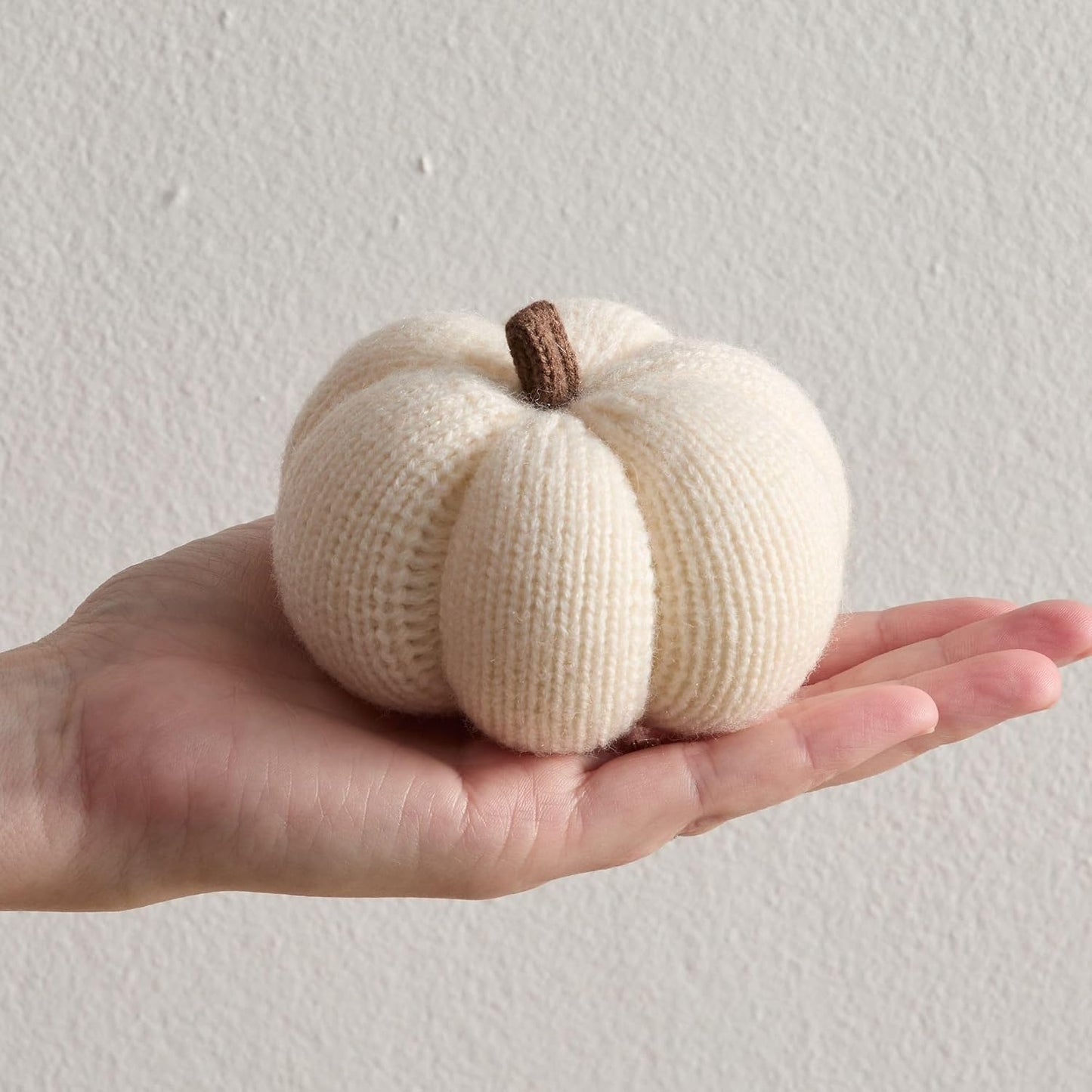Set of 3 Cozy Knit Pumpkins