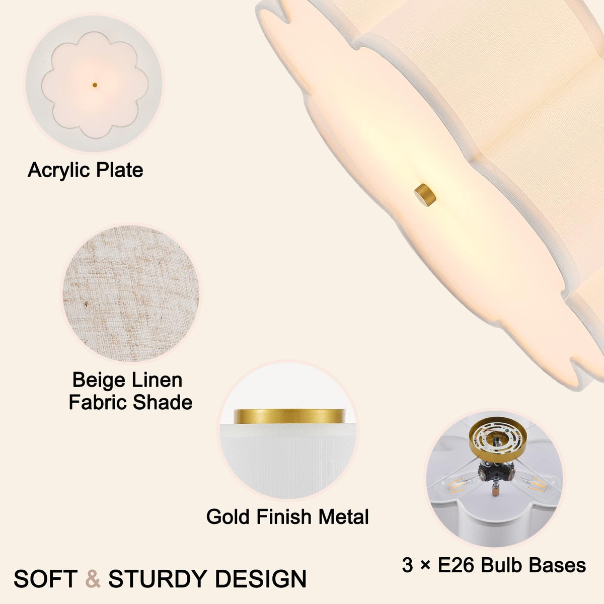 Semi Flush Mount Ceiling Fixture