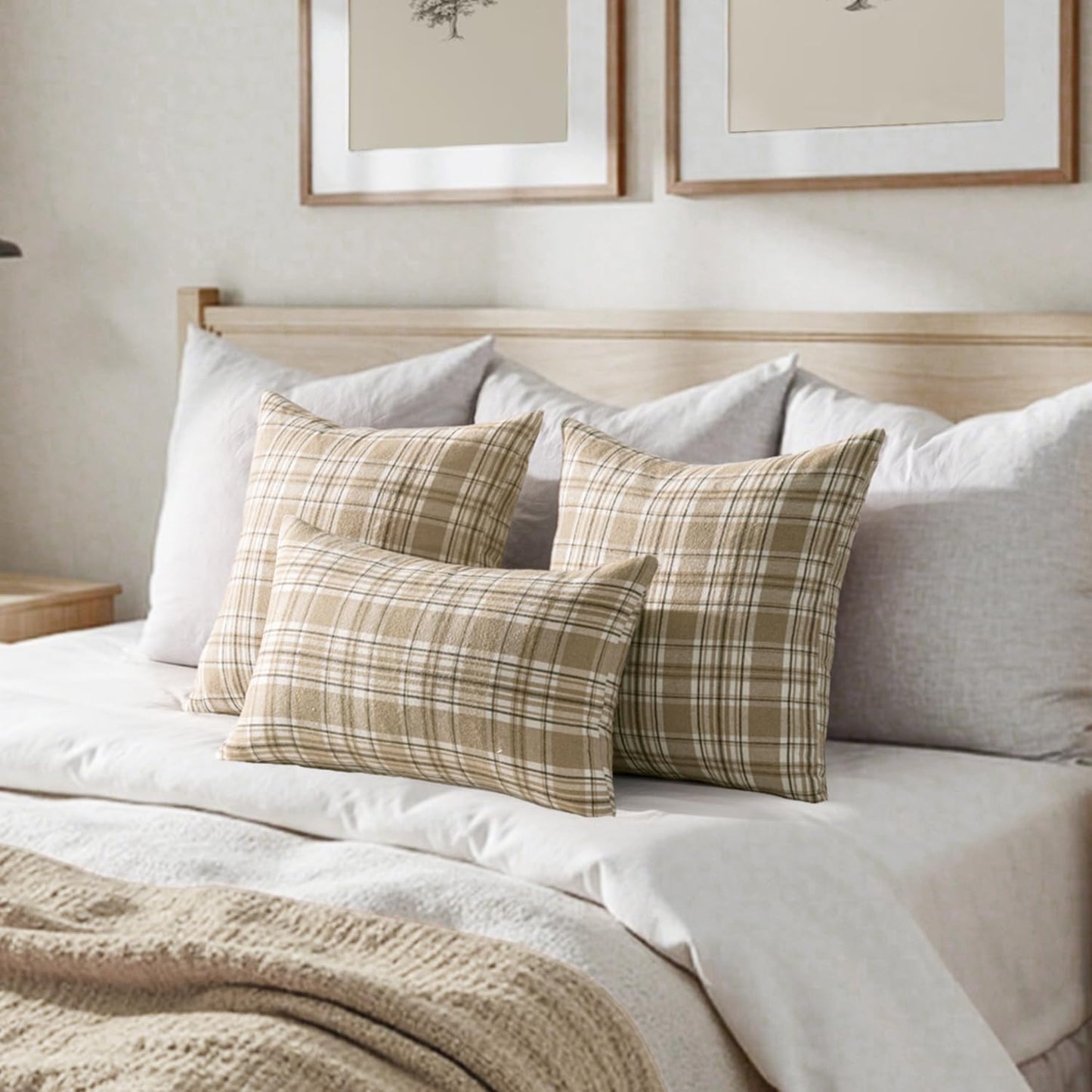 Fall Plaid Pillow Covers