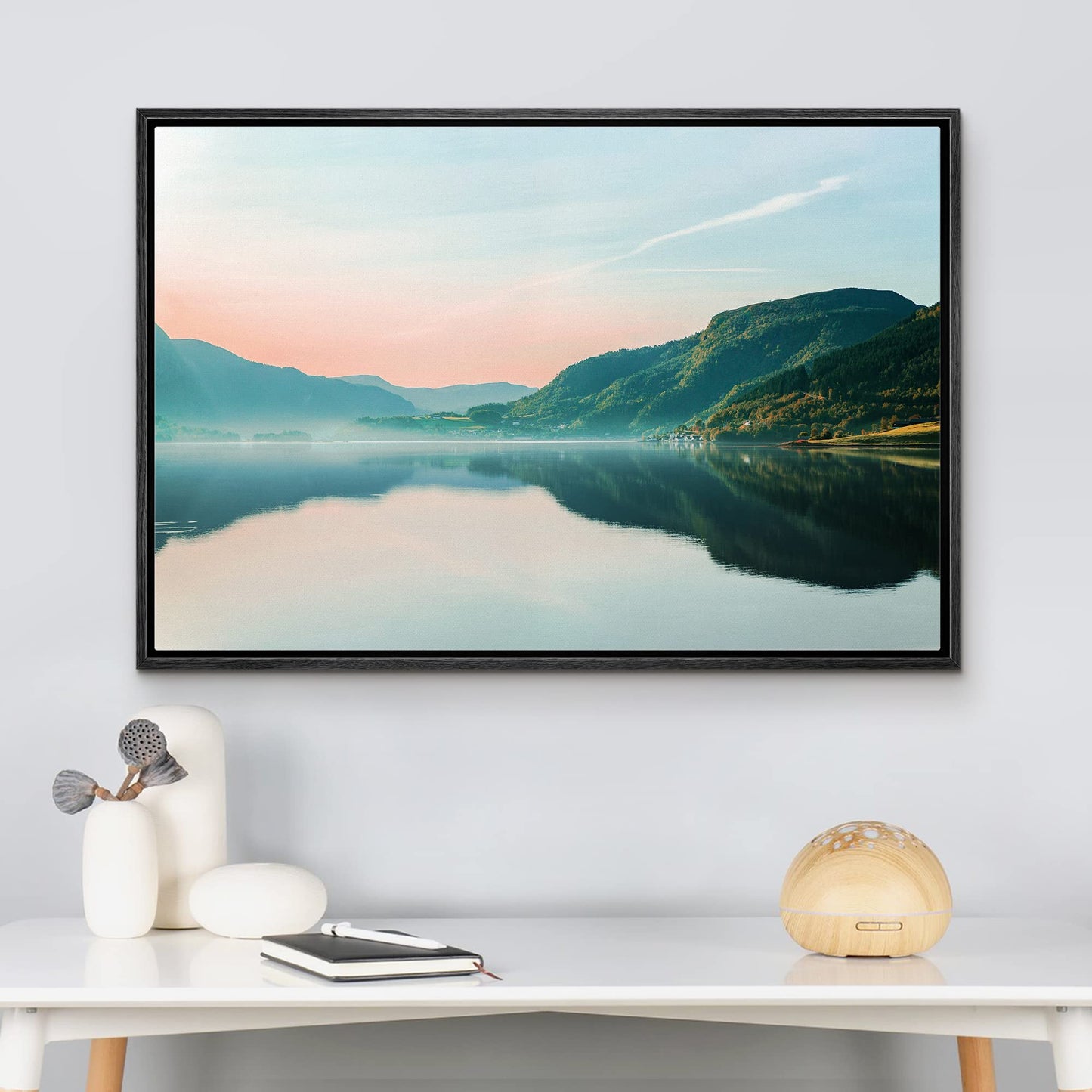 26 Fall Framed Canvas Wall Print