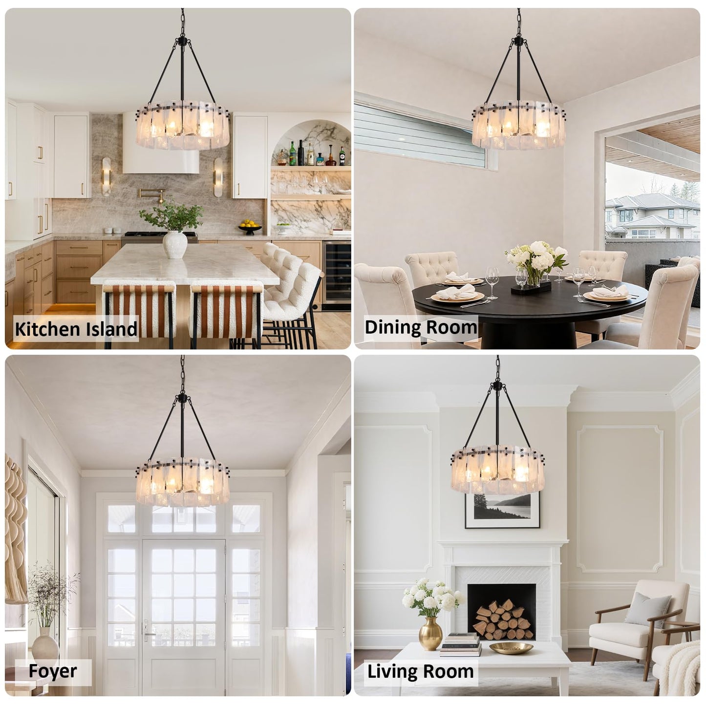 Black Chandelier Light Fixture