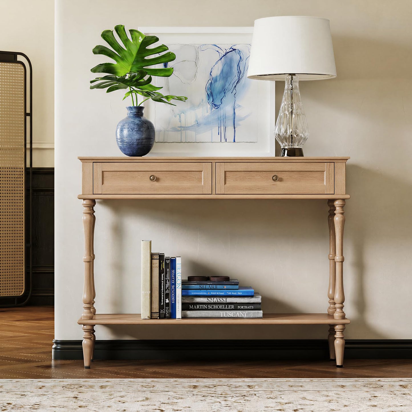 Console Table with 2 Drawers