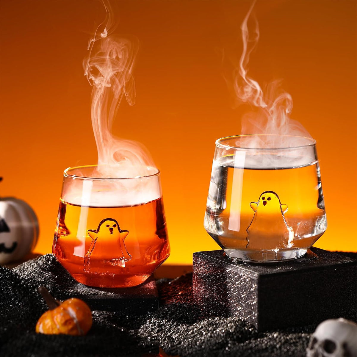 2 Pcs Halloween Wine Glass 12oz