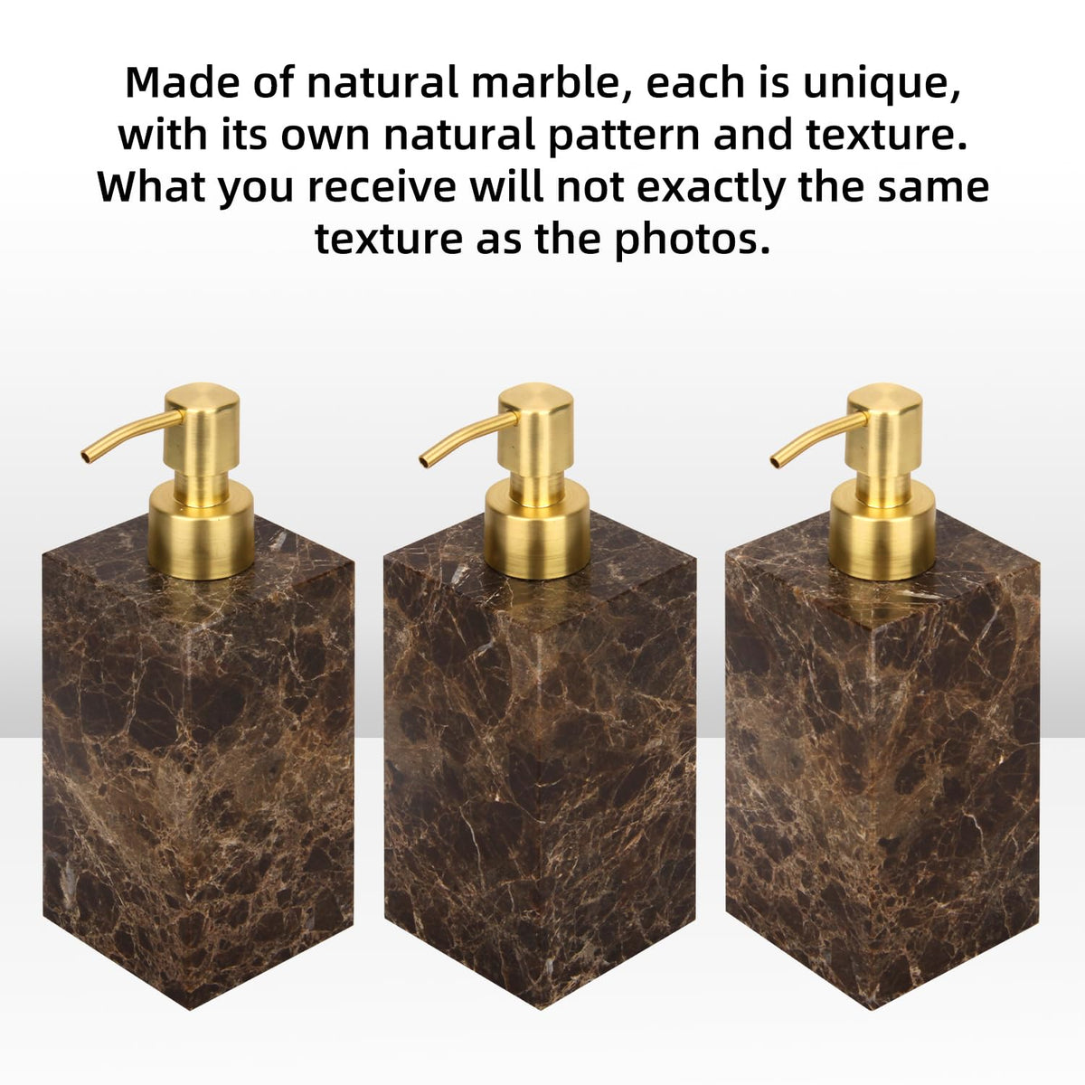 Natural Calacatta Viola Marble Soap Dispenser