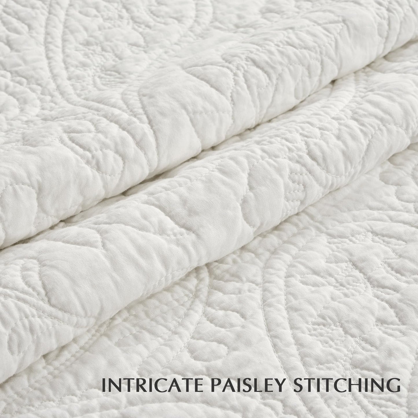 100% Cotton Scallop Quilt Set