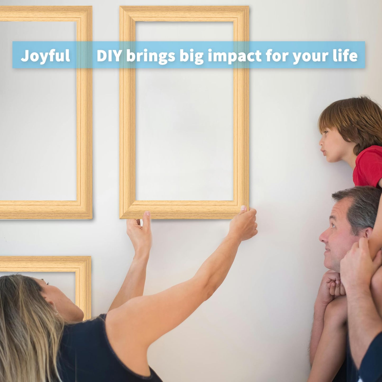 Pre-Cut Wall Molding Set of 6 pcs, Ready-to-Assemble Wainscoting Panels