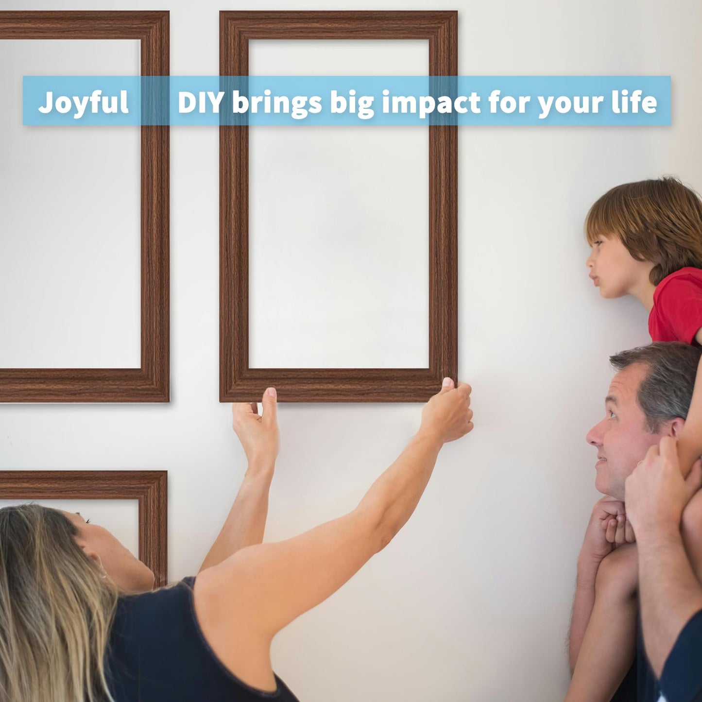 Pre-Cut Wall Molding Set of 6 pcs, Ready-to-Assemble Wainscoting Panels