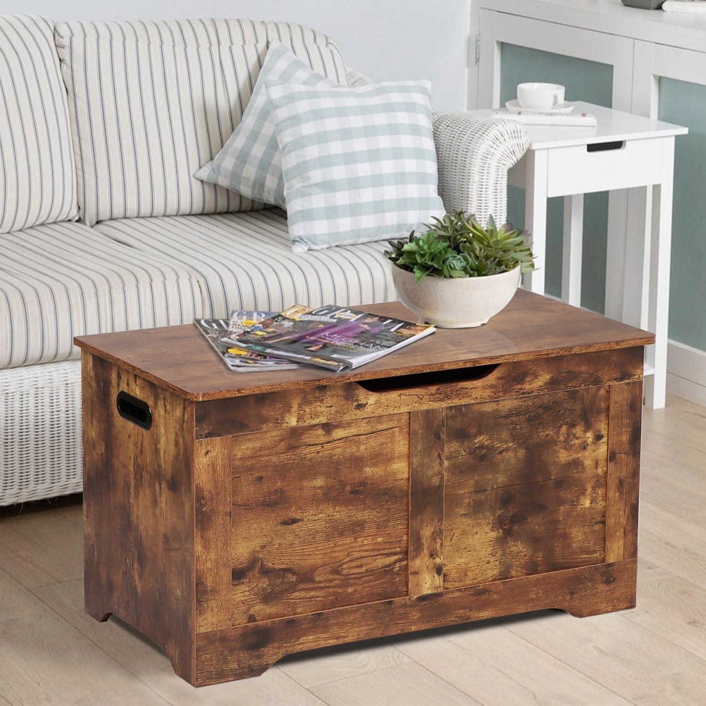 Timberer 47.2" Wooden Extra Large Storage Trunk