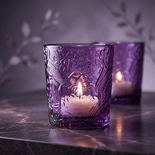 Mocha Hummingbird Tealight Holders, 6 Pack