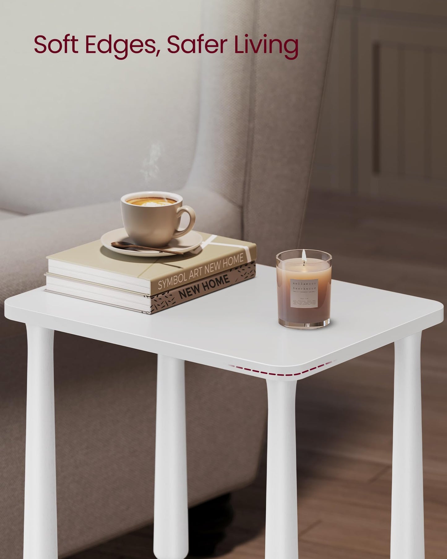 Solid Wood Accent Nightstand