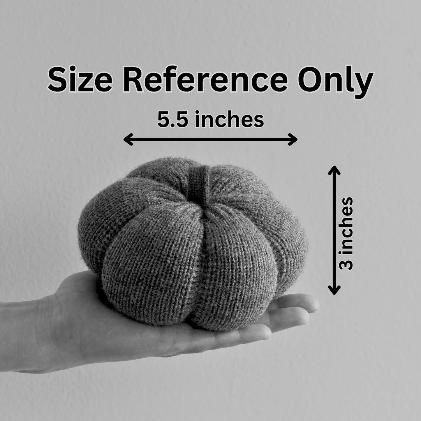 Set of 3 Cozy Knit Pumpkins