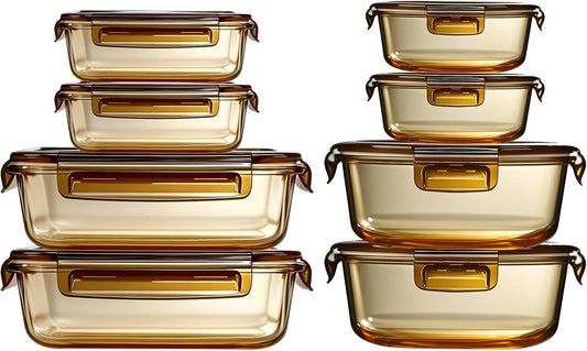 Reusable Glass Takeaway Containers with Lids