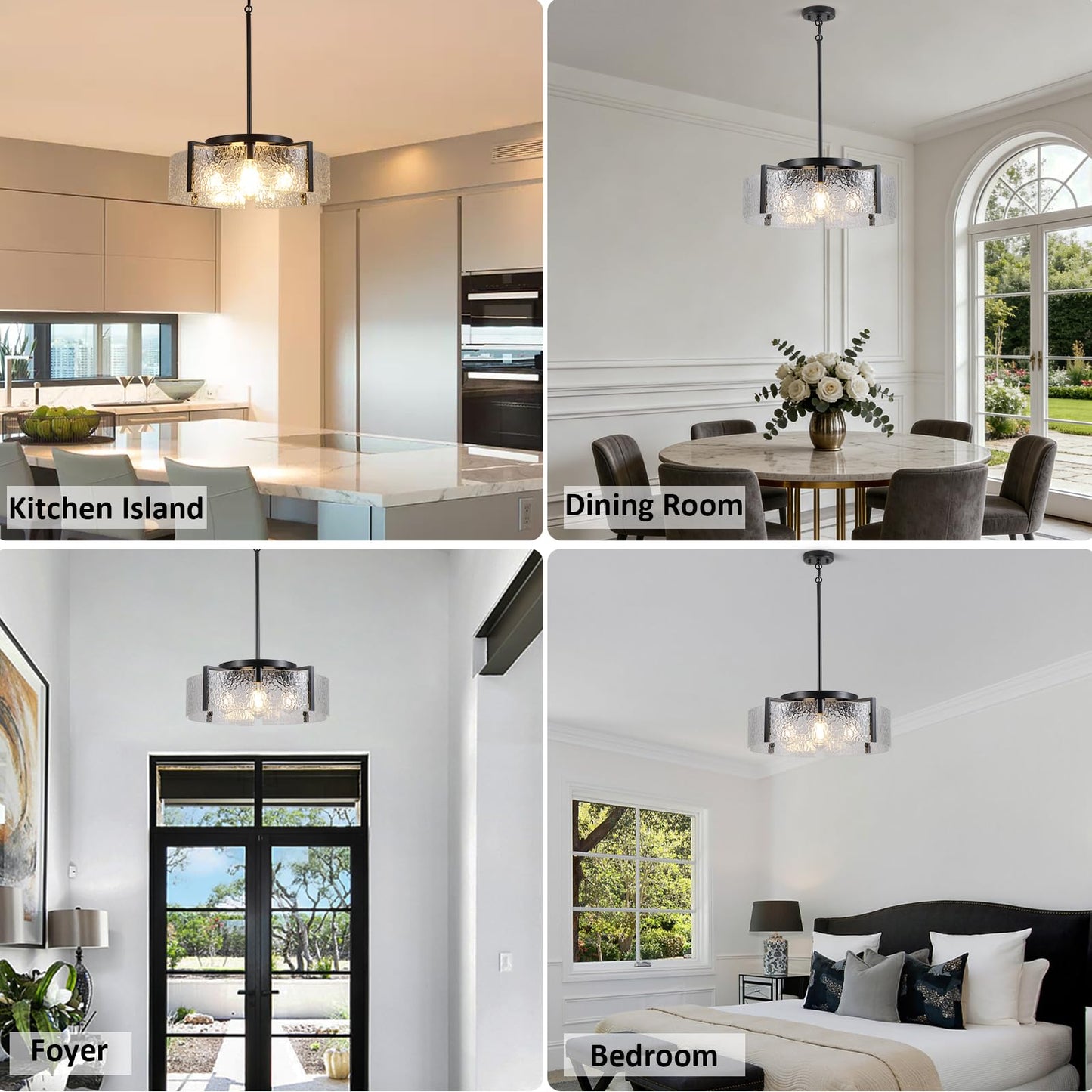 Black Chandelier Light Fixture