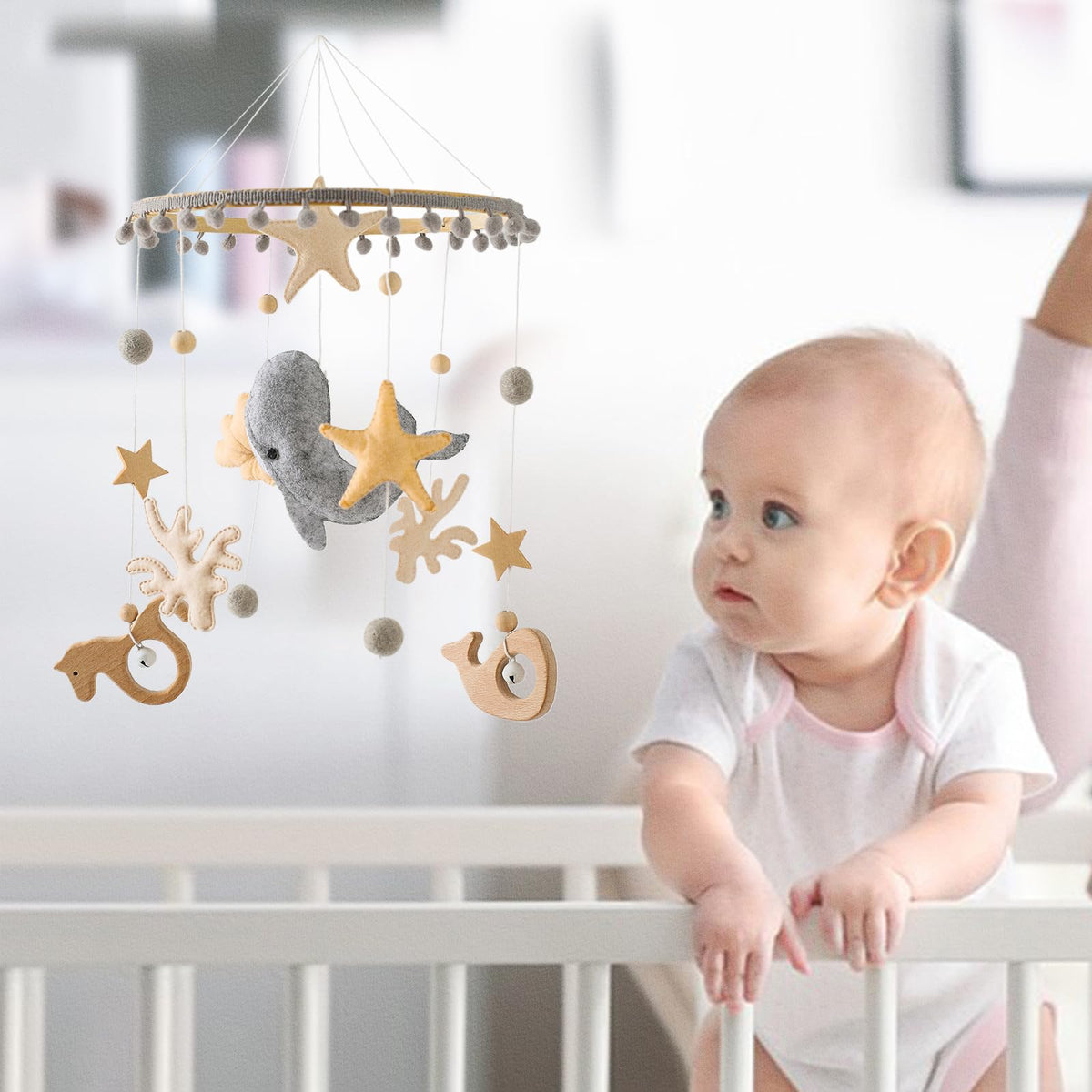 Plush Safari Animal Baby Mobile for Crib